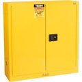 Global Equipment Flammable Cabinet, Manual Close Double Door, 22 Gallon, 35"Wx22"Dx35"H SC22F